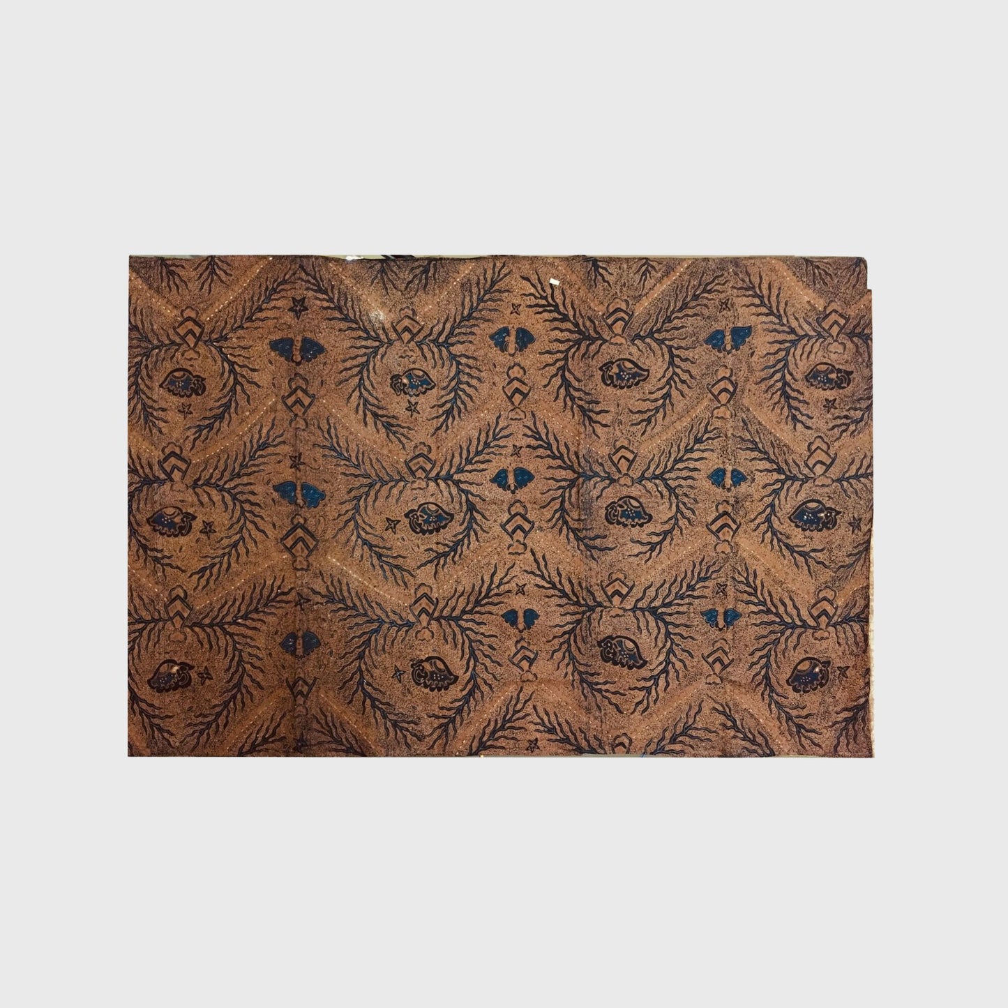 Vintage Sogan (Brown) Hand Drawn Gajah Birowo (Noble Elephant) Batik