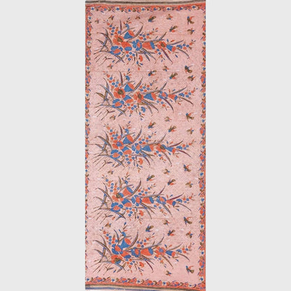 Vintage 40s Orange Galaran Dutch Encim Batik