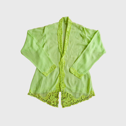 Vintage Neon Green Encim Kebaya