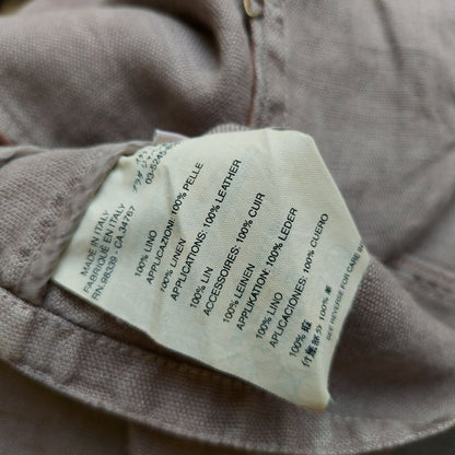 Vintage Linen Coffee Brown Blouse