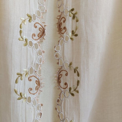 Vintage Brown Cream Encim Kebaya
