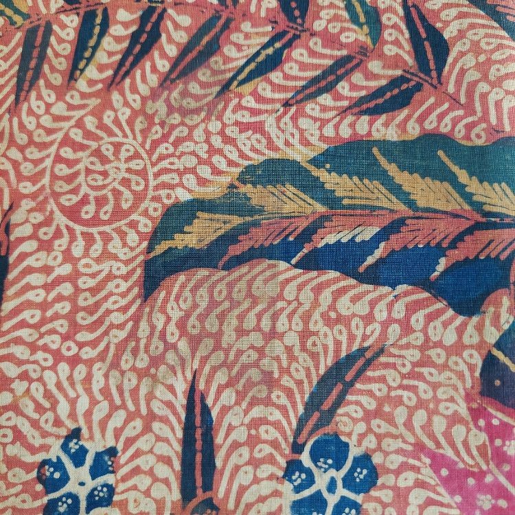 Vintage 1940’s Navy Fruit Dutch Saroong