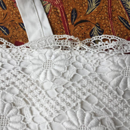 Vintage Indonesian Camisole with Dutch Lace