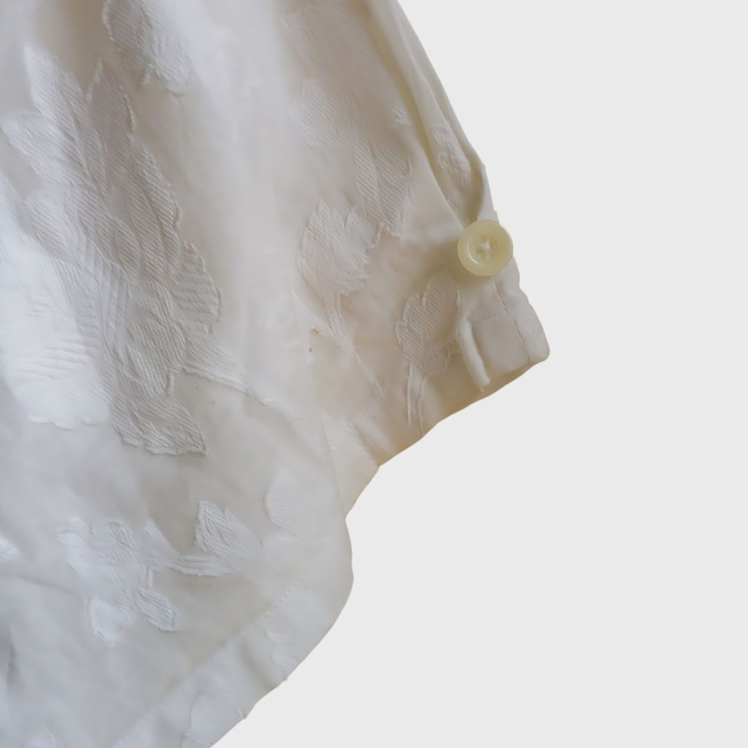 Vintage Broken White Embroidery Blouse