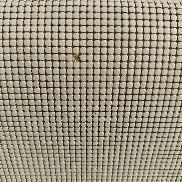 Vintage Envelope Ivory Metal Mesh Sling Bag