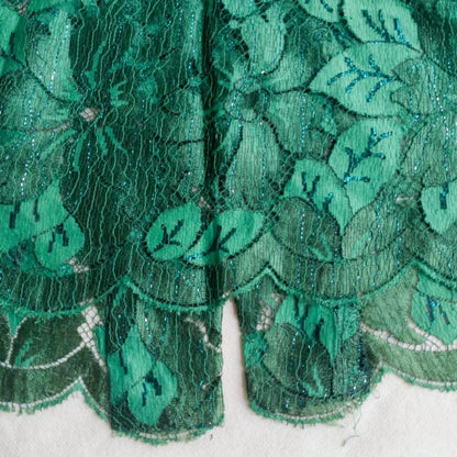 Vintage Green Lace Kebaya Kutubaru