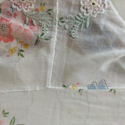 Vintage Floral Cotton Encim Kebaya In Broken White