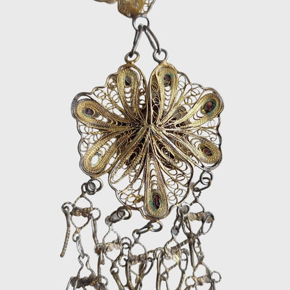 Vintage Palembang Filigree Earrings