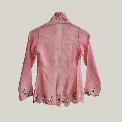 Vintage Soft Punch Pink  Encim Kebaya