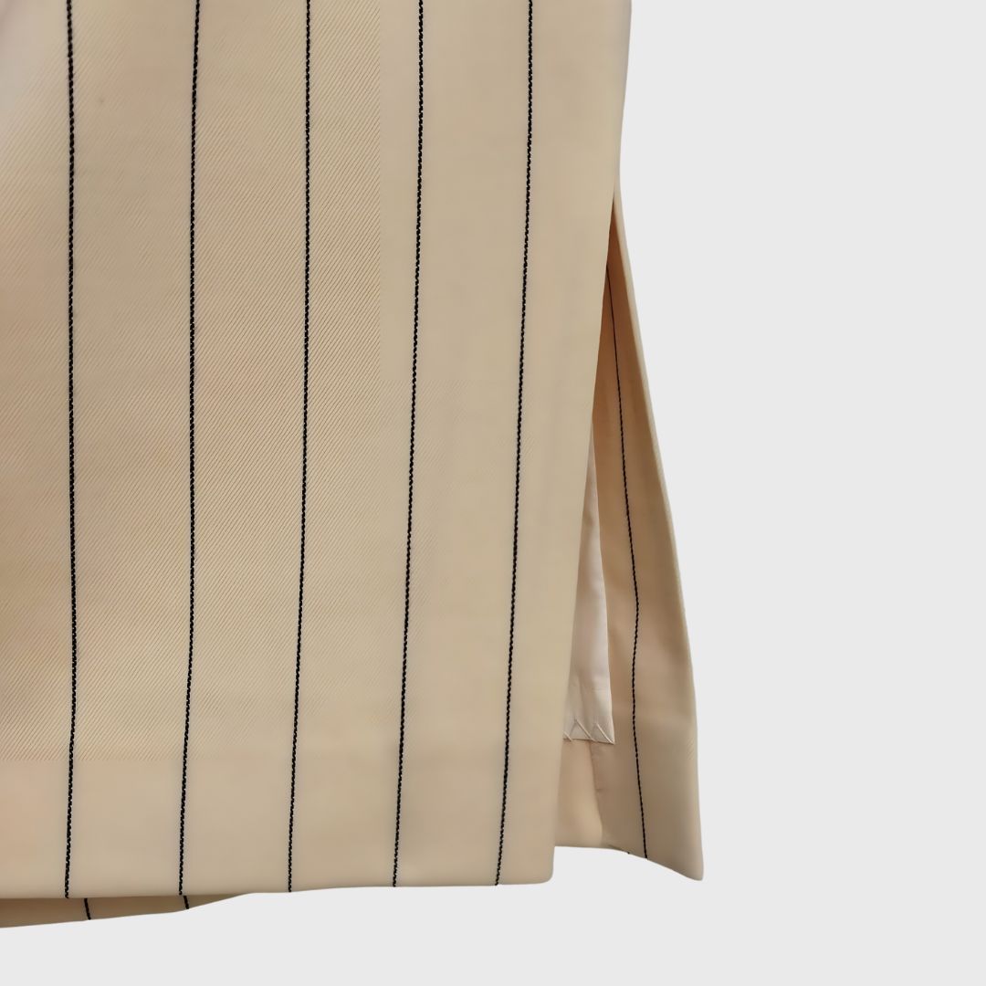 Vintage Cream Striped Skirt