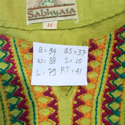Vintage Green Indian Dress
