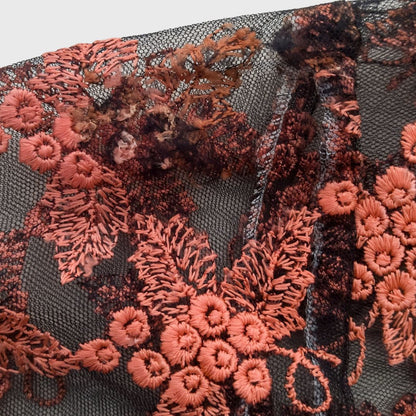 Vintage Orange Fruit Kebaya Lace