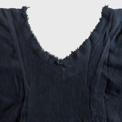 Vintage Short Sleeve Black Sabrina Blouse