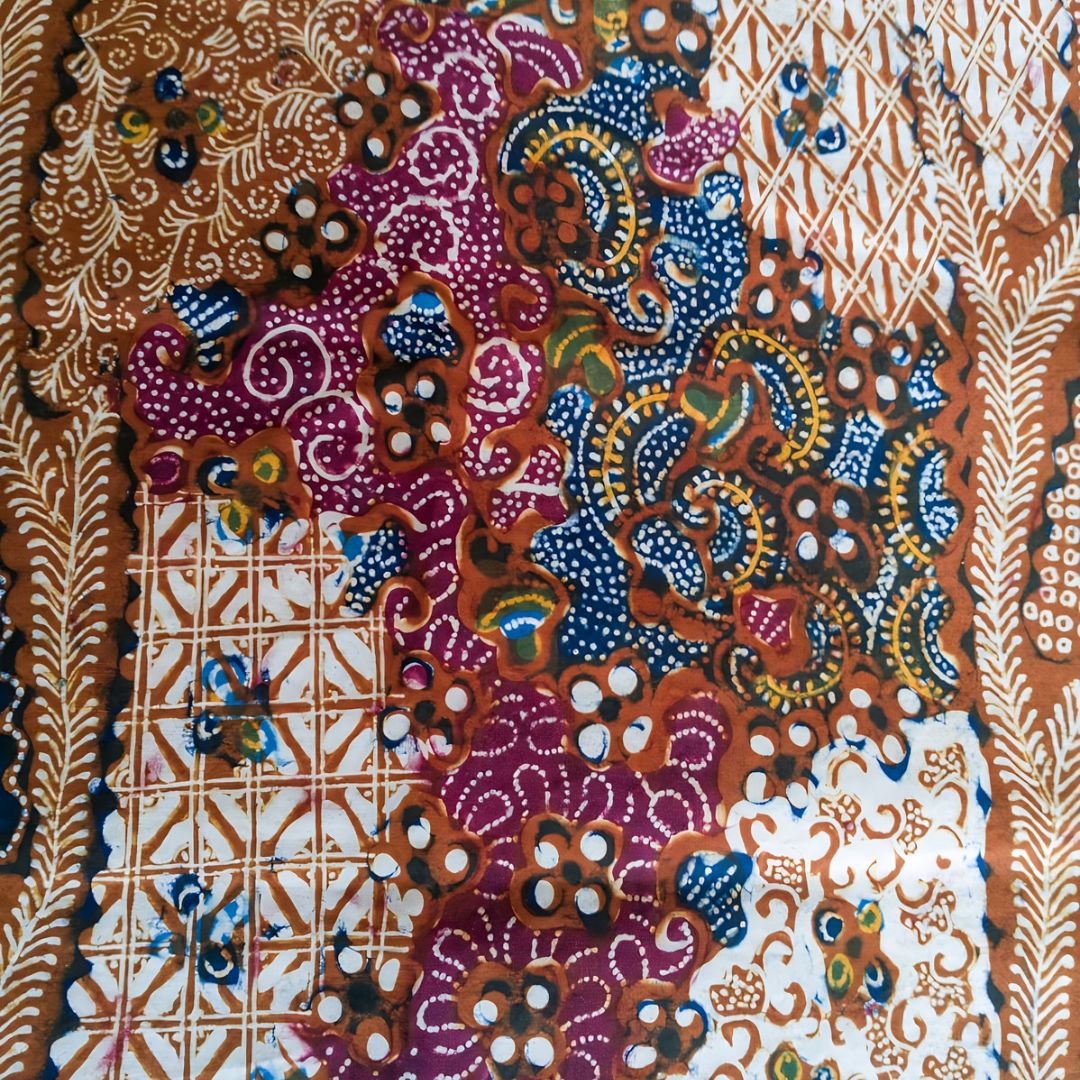 Vintage 1990s Kebumen Batik With Sirinkit Motif