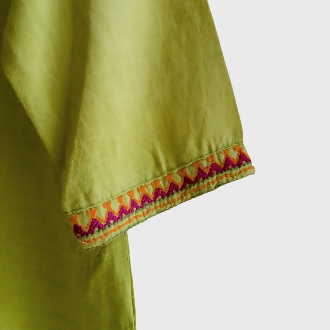 Vintage Green Indian Dress