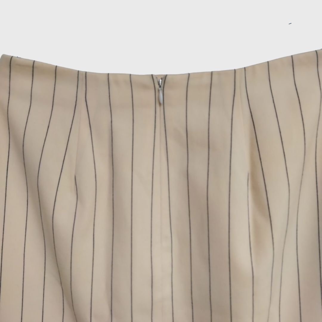 Vintage Cream Striped Skirt