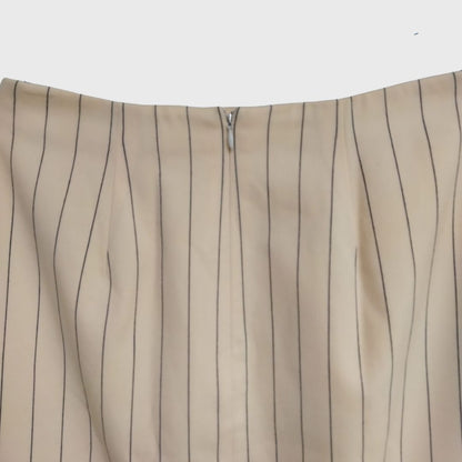 Vintage Cream Striped Skirt