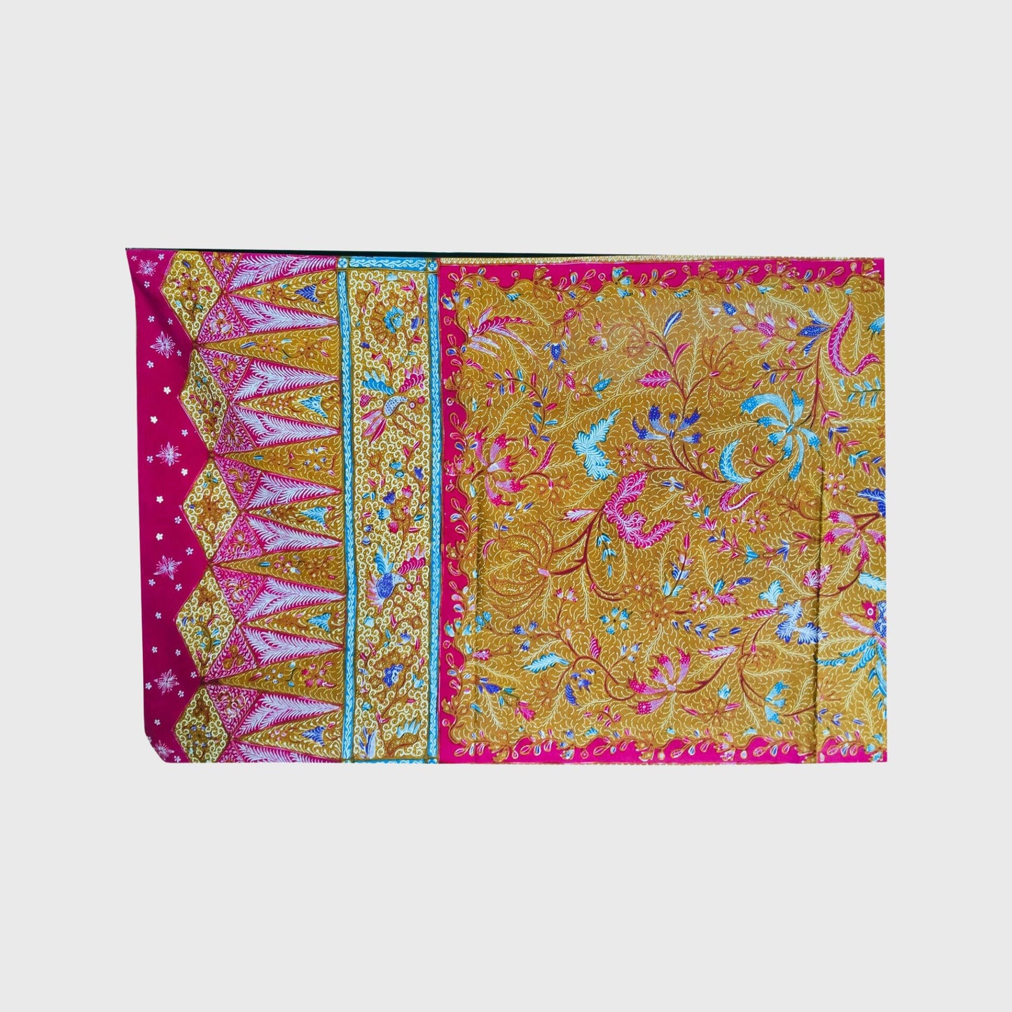 Vintage Old Demakan Hand Drawn Batik Javanese Shawl