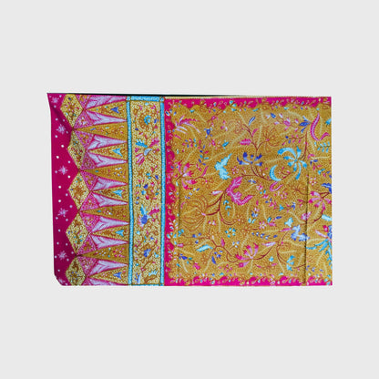 Vintage Old Demakan Hand Drawn Batik Javanese Shawl