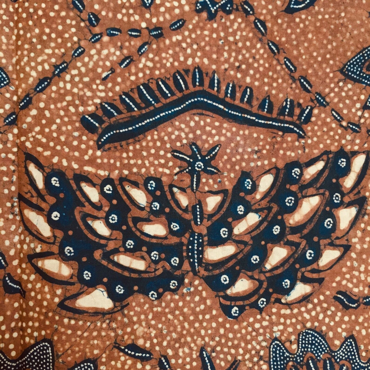 Vintage Indonesian Hand Drawn Javanese Batik, Semen Rante from Solo Kain