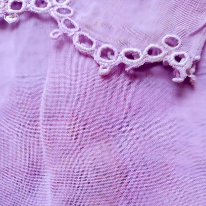 Vintage Purple Simple Round Encim Kebaya