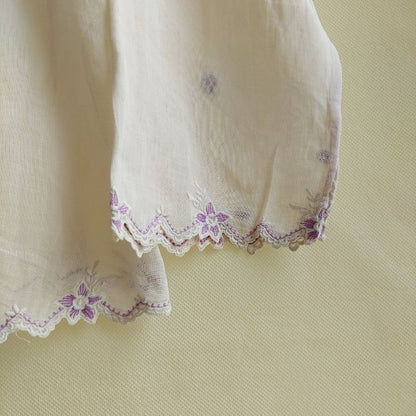 Vintage Simple Chevron Embroidery Encim Kebaya