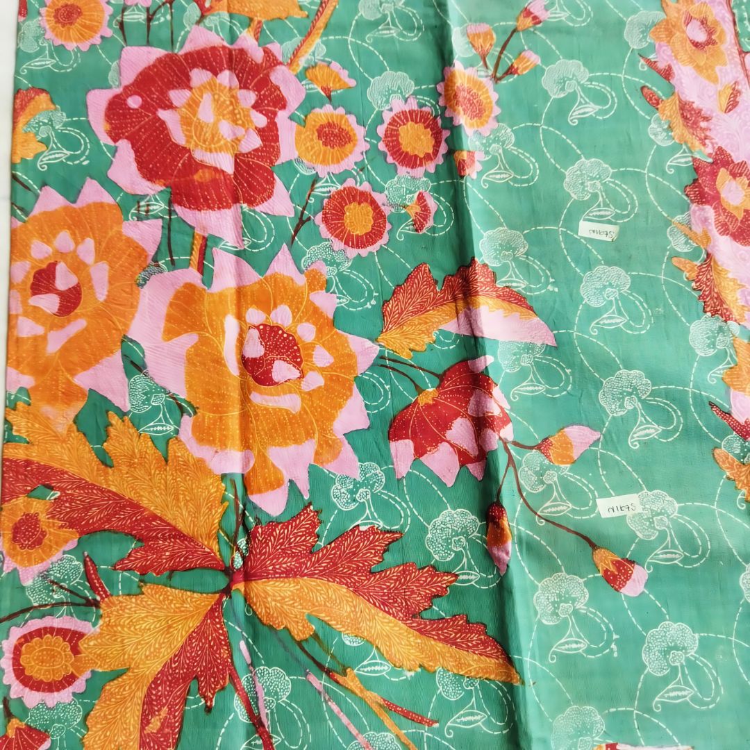 Vintage Turquoise Pink Saroong