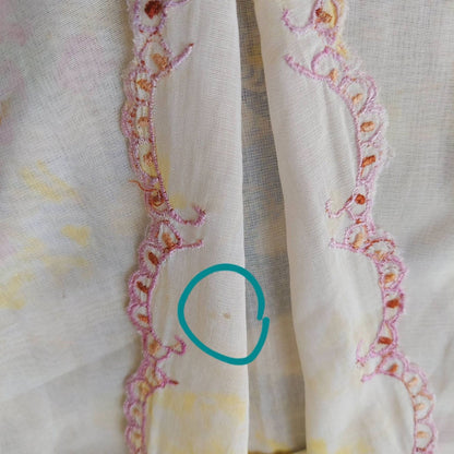 Vintage Kebaya With Yellow Rose Print