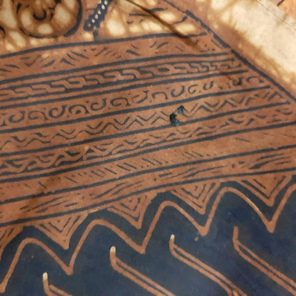 Vintage Indonesian Hand Drawn Javanese Rare Motif Batik Sogan Solo from the 90s Saroong