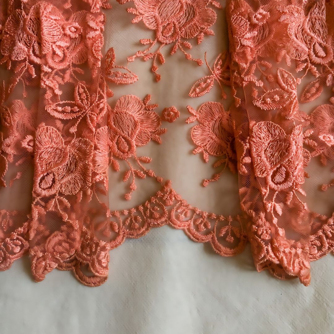 Vintage Orange Kebaya Lace