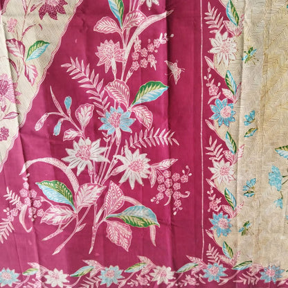 Vintage 1940s Tumpal Lereng Buketan Dutch Saroong