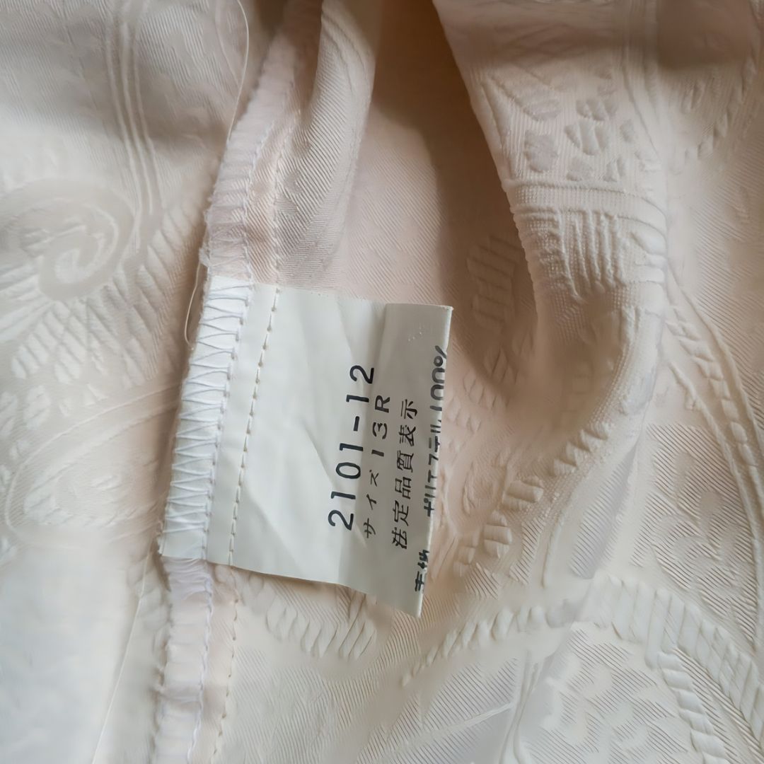 Vintage Double Colar Peach Long Sleeve Blouse