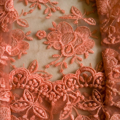 Vintage Orange Kebaya Lace