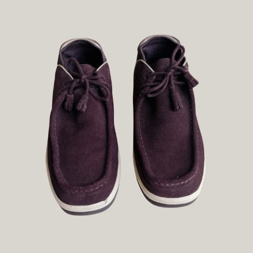 2000s Moccasin Leather Suede Dark Brown Sneakers