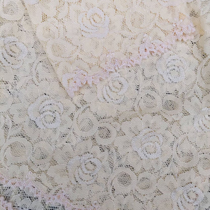 Vintage Tan Rose Lace Kebaya