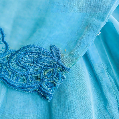 Vintage Neon Blue Encim Kebaya
