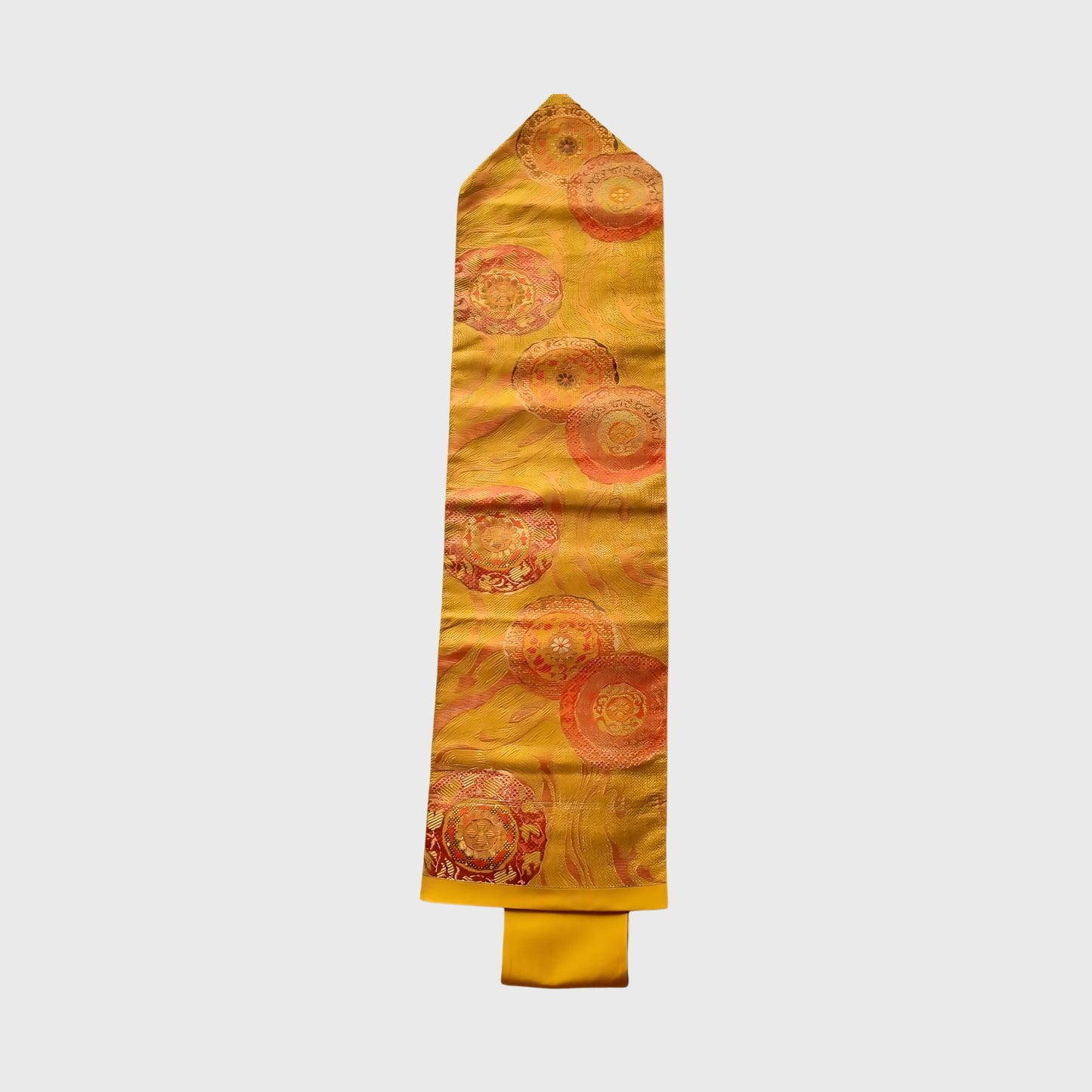 Vintage Japanese Obi In Orange