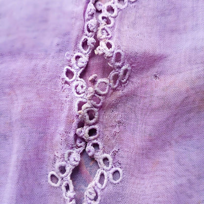 Vintage Purple Simple Round Encim Kebaya