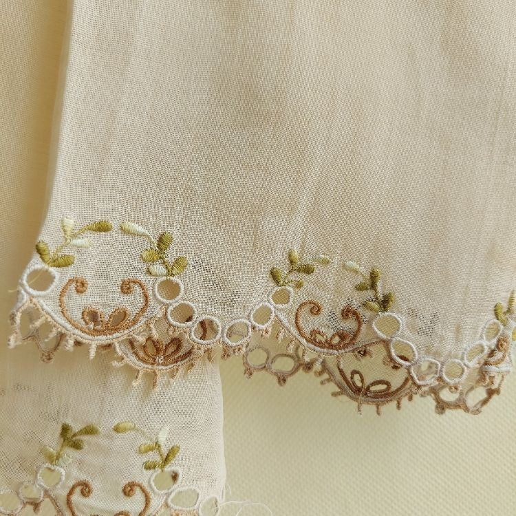 Vintage Brown Cream Encim Kebaya