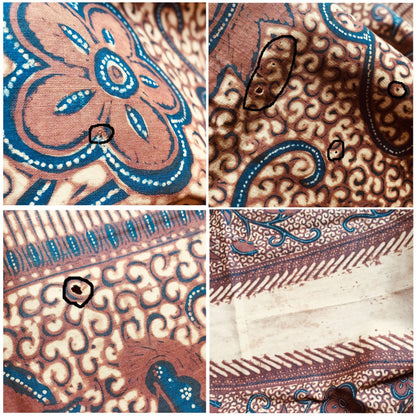 Vintage Sogan (Brown) Hand Drawn Semen Gurda Batik Shawl