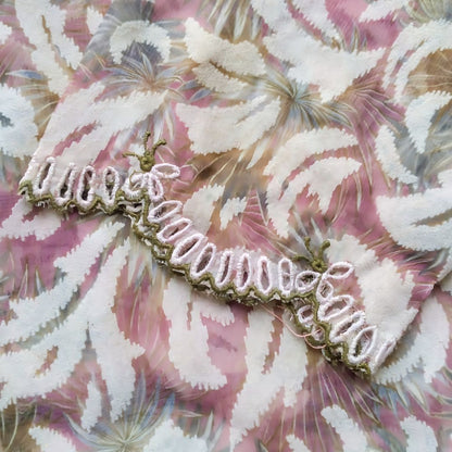 Vintage Soft Purple Green Encim Kebaya