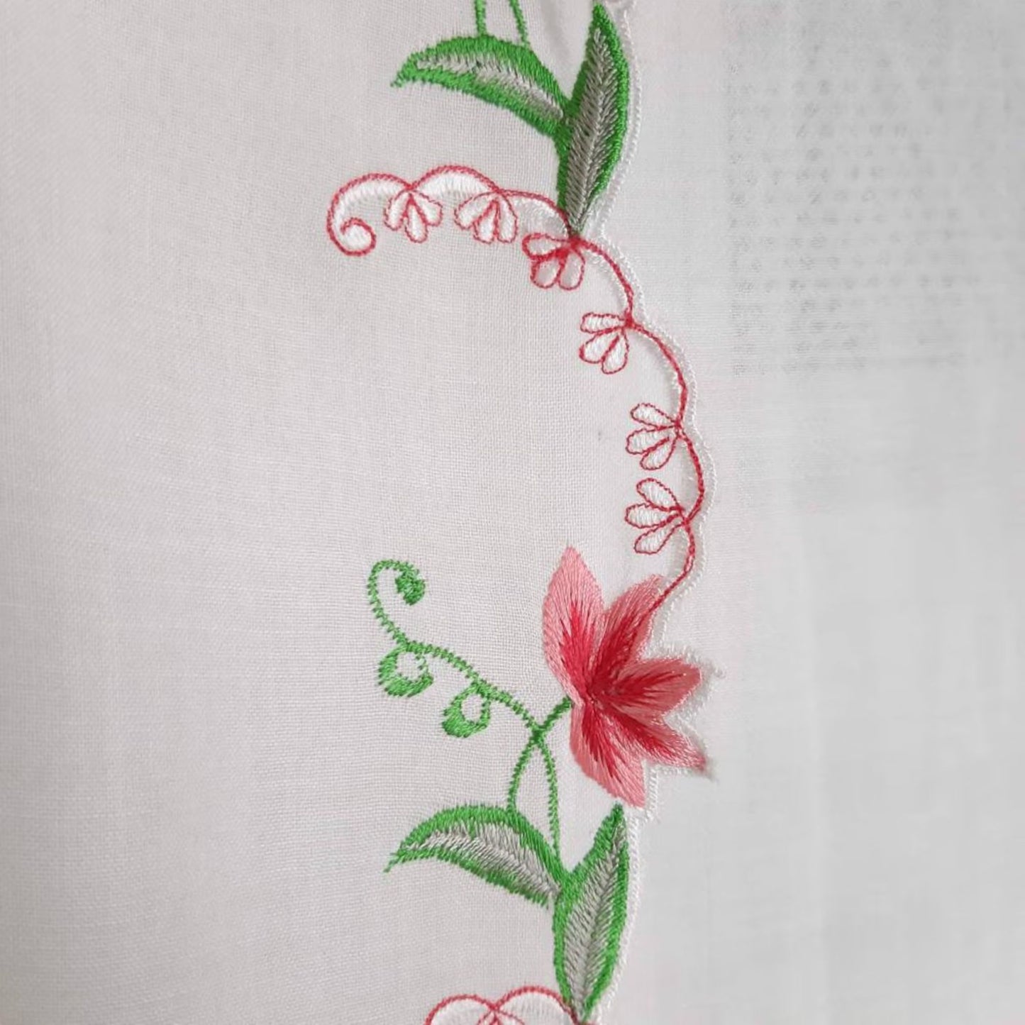 Vintage Inspired Indonesian Encim Kebaya with Floral Embroidery