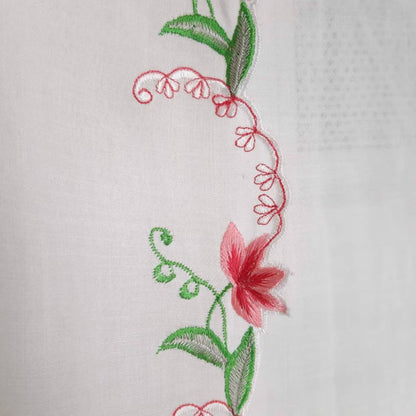 Vintage Inspired Indonesian Encim Kebaya with Floral Embroidery