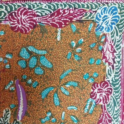 Vintage Indonesian Hand Drawn Batik Lawas Tiga Negri Semarangan Kain