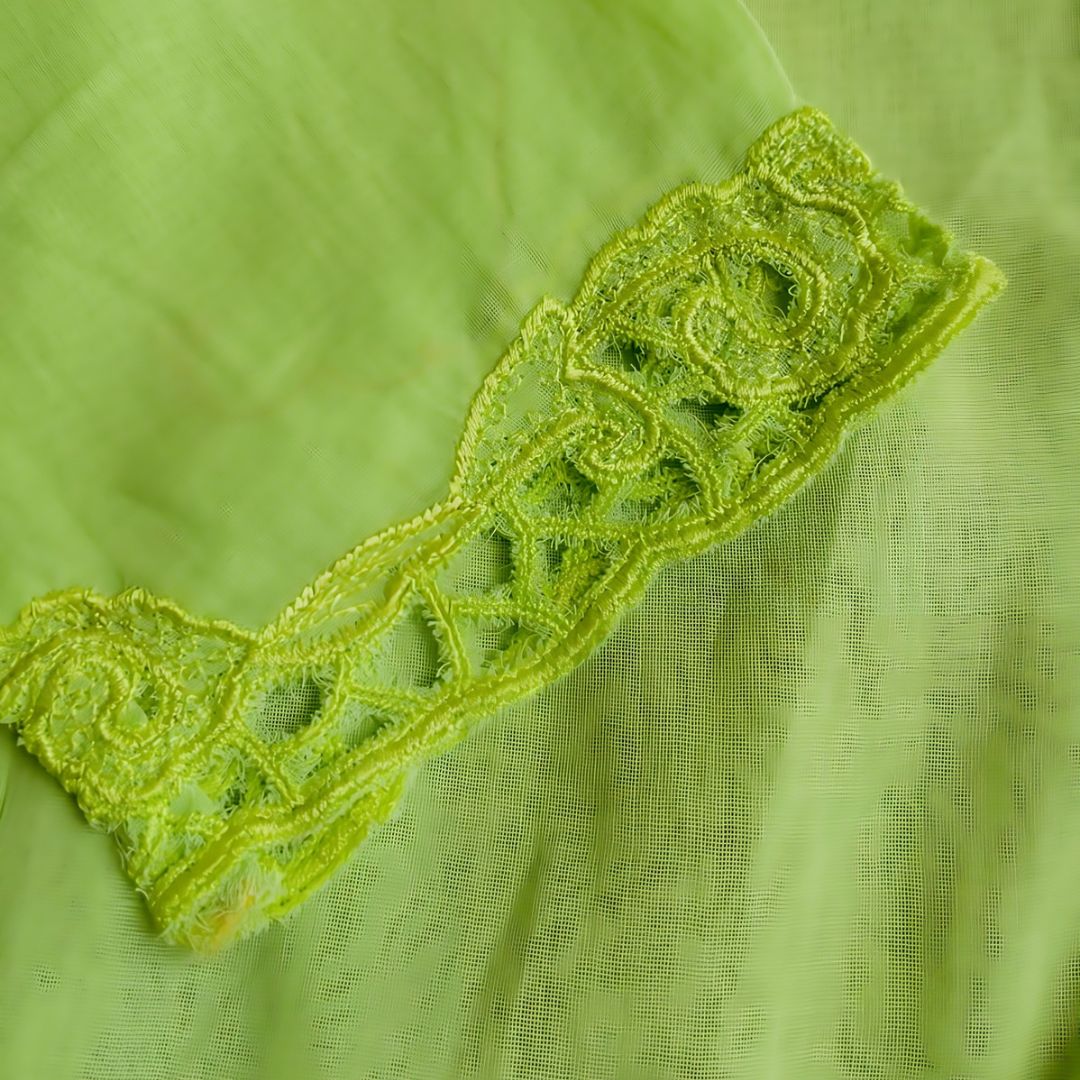 Vintage Neon Green Encim Kebaya