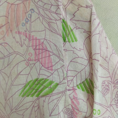 Vintage Floral Cotton Encim Kebaya In Pink