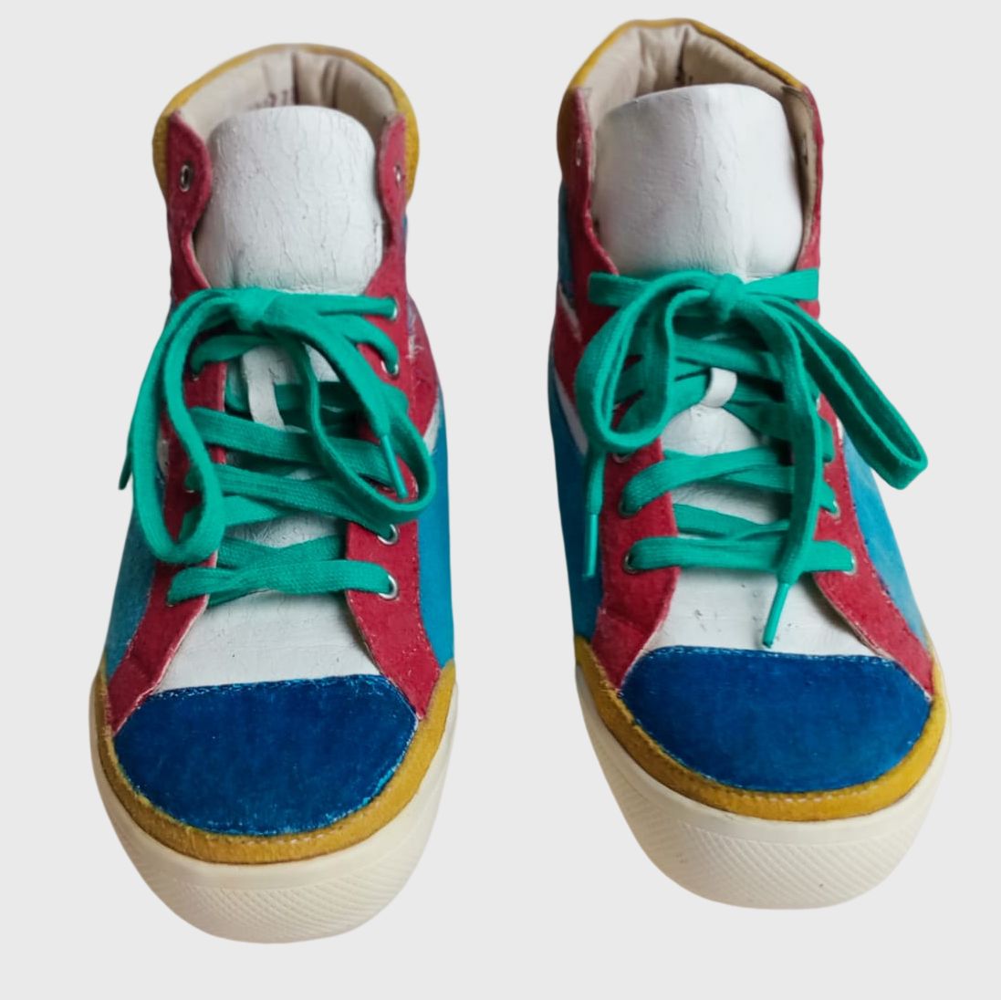 1990s Flag Cotton Blue Sneakers