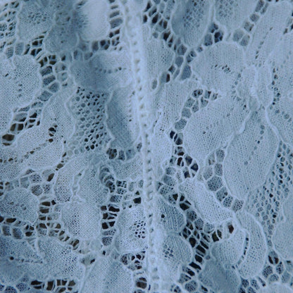 Vintage White Bluish Lace Indonesian Kebaya