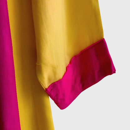 Vintage Yellow Indian Dress