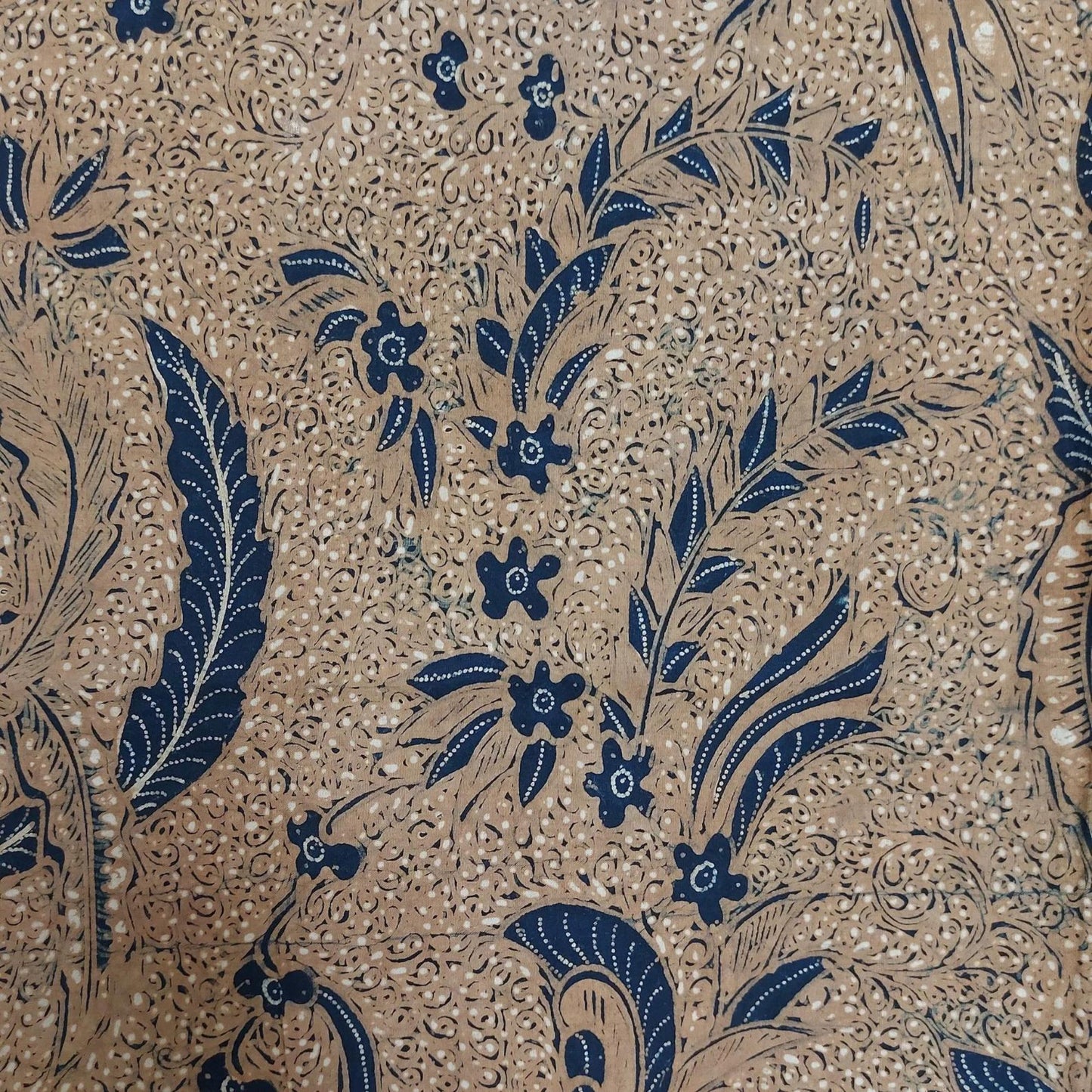 Indonesian Hand Drawn Javanese Batik Sogan Ukel with Phoenix Kain